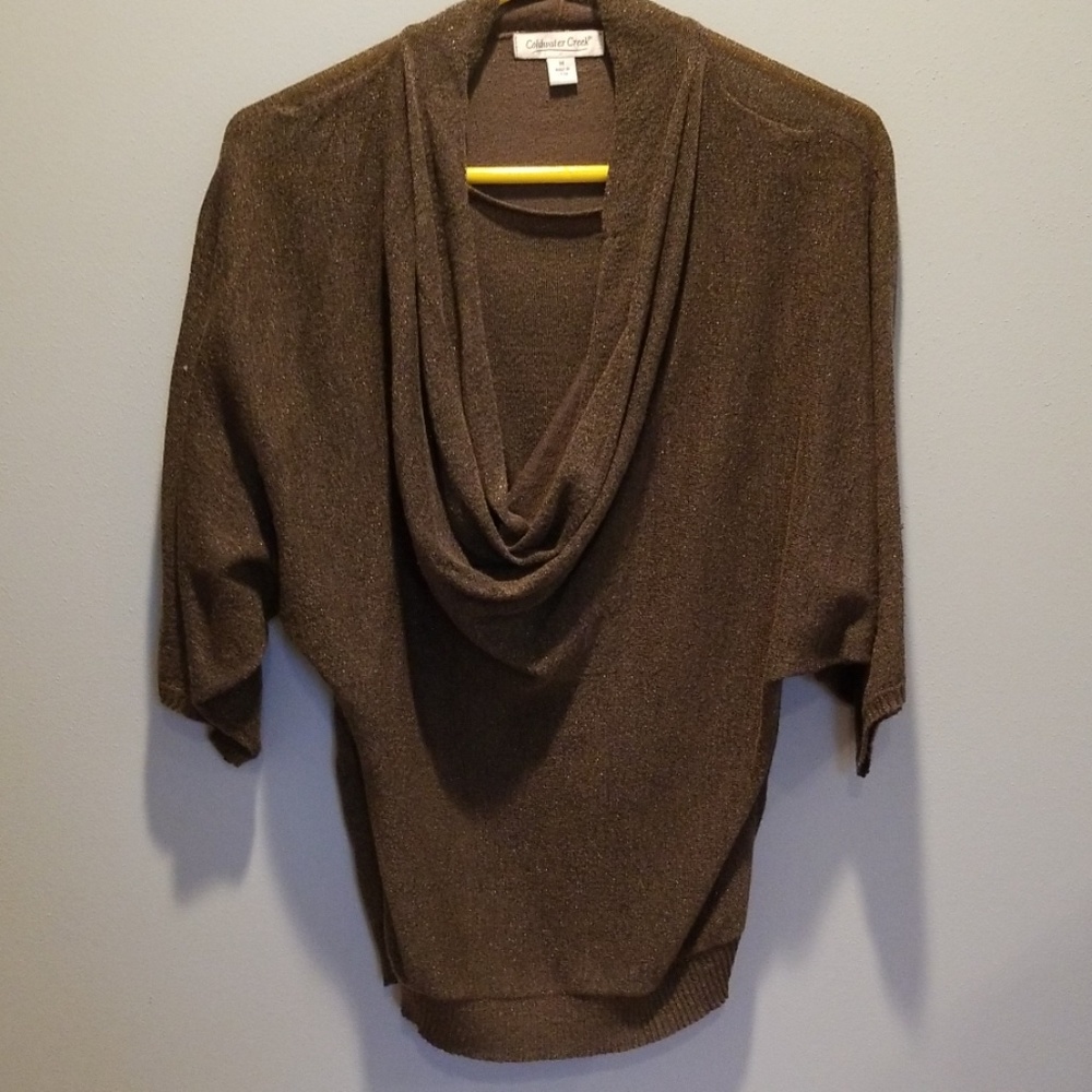 Olive green. Hint of sparkle top